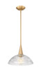 Lunelle One Light Pendant (3051P12-MGLD)