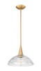 Lunelle One Light Pendant (3051P12-MGLD)