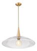 Lunelle One Light Pendant (3051P24-MGLD)