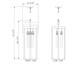 Fortis Three Light Outdoor Chain Mount Ceiling Fixture (5031CHXL-BK)