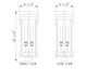 Fortis Two Light Outdoor Post Mount (5031PHBS-BK)