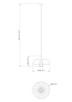 Valencia One Light Pendant (623P16-TXWH)