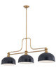 Melange Three Light Billiard (725-3HBR-D12MB)
