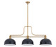 Melange Three Light Billiard (725-3HBR-D12MB)
