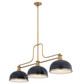 Melange Three Light Billiard (725-3HBR-D12MB+HBR)