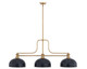 Z-Lite - 725-3HBR-D13MB - Three Light Billiard - Melange - Heritage Brass