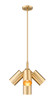 Lumina Five Light Chandelier (7520-5MGLD)