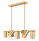 Z-Lite - 7520-7L-MGLD - Seven Light Linear Chandelier - Lumina - Modern Gold