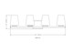 Nextra Four Light Vanity (7703-4V-MB)
