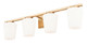 Nextra Four Light Vanity (7703-4V-MGLD)