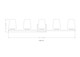 Nextra Five Light Vanity (7703-5V-CH)