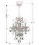Welton Four Light Mini Chandelier (5534-WW-CL-SAQ)
