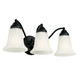 Capital Lighting - 1363MB-117 - Three Light Vanity - Brady - Matte Black