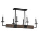 Six Light Linear Chandelier (M10088DG)