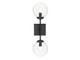 Meridian - M90001-BK - Two Light Wall Sconce - Mscon - Black