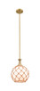 Innovations - 415-1SR-BB-G121-10RB - One Light Pendant - Ballston - Brushed Brass