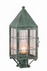 Innovations - 9520-H-VG-CL-C - One Light Post Lantern - Ashford - Verde Green