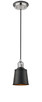 Innovations - 201CBP-PNBK-M9-BK - One Light Mini Pendant - Franklin Restoration - Polished Nickel
