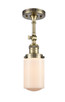 Innovations - 201F-AB-G311 - One Light Semi-Flush Mount - Franklin Restoration - Antique Brass