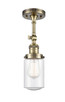 Innovations - 201F-AB-G314-LED - LED Semi-Flush Mount - Franklin Restoration - Antique Brass
