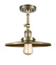 Innovations - 201F-AB-MFR-AB-12 - One Light Semi-Flush Mount - Franklin Restoration - Antique Brass