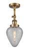 Innovations - 201F-BB-G165-LED - LED Semi-Flush Mount - Franklin Restoration - Brushed Brass
