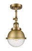 Innovations - 201F-BB-HFS-64-BB-LED - LED Semi-Flush Mount - Franklin Restoration - Brushed Brass