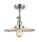 Innovations - 201F-PN-MFR-PN-12 - One Light Semi-Flush Mount - Franklin Restoration - Polished Nickel