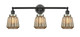 Innovations - 205BK-BPSN-HRSN-G146 - Three Light Bath Vanity - Franklin Restoration - Matte Black
