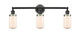 Innovations - 205BK-BPSN-HRSN-G311 - Three Light Bath Vanity - Franklin Restoration - Matte Black
