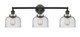 Innovations - 205BK-BPSN-HRSN-G74 - Three Light Bath Vanity - Franklin Restoration - Matte Black