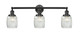 Innovations - 205-BK-G302 - Three Light Bath Vanity - Franklin Restoration - Matte Black