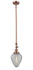 Innovations - 206-AC-G165-LED - LED Mini Pendant - Franklin Restoration - Antique Copper