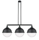 Innovations - 213-BK-HFS-124-BK-LED - LED Island Pendant - Franklin Restoration - Matte Black