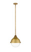 Innovations - 288-1S-BB-HFS-82-BB - One Light Mini Pendant - Nouveau 2 - Brushed Brass