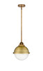 Innovations - 288-1S-BB-HFS-84-BB - One Light Mini Pendant - Nouveau 2 - Brushed Brass