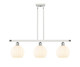 Innovations - 516-3I-WPC-G1217-8WV - LED Island Pendant - Ballston - White Polished Chrome