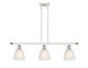 Innovations - 516-3I-WPC-G381 - Three Light Island Pendant - Ballston - White Polished Chrome