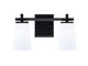 Toltec Lighting - 1212-MB-261 - Two Light Bath Bar - Franklin - Matte Black