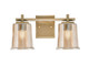 Toltec Lighting - 1212-NAB-5033 - Two Light Bath Bar - Franklin - New Age Brass