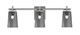 Toltec Lighting - 1213-GP-262 - Three Light Bath Bar - Franklin - Graphite