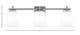 Franklin Three Light Bath Bar (1213-GP-5031)