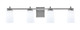 Toltec Lighting - 1214-GP-261 - Four Light Bath Bar - Franklin - Graphite