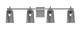 Toltec Lighting - 1214-GP-262 - Four Light Bath Bar - Franklin - Graphite