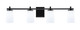 Toltec Lighting - 1214-MB-261 - Four Light Bath Bar - Franklin - Matte Black