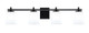 Toltec Lighting - 1214-MB-5031 - Four Light Bath Bar - Franklin - Matte Black