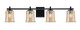 Toltec Lighting - 1214-MB-5033 - Four Light Bath Bar - Franklin - Matte Black