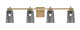 Toltec Lighting - 1214-NAB-262 - Four Light Bath Bar - Franklin - New Age Brass