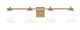 Toltec Lighting - 1214-NAB-5031 - Four Light Bath Bar - Franklin - New Age Brass
