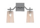 Toltec Lighting - 2312-GP-263 - Two Light Bath Bar - Corbin - Graphite